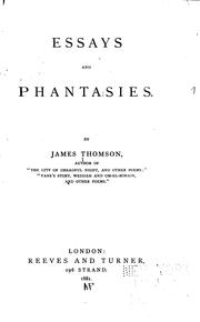 Cover of: Essays and phantasies. by James Thomson