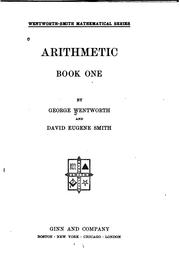 Cover of: Arithmetic ... | George Wentworth