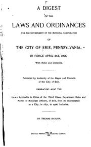 A digest of the laws and ordinances for the government of the municipal corporation of the city of Wilkes-Barre, Pennsylvania by Wilkes-Barre (Pa.).