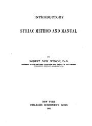 Cover of: Introductory Syriac method and manual