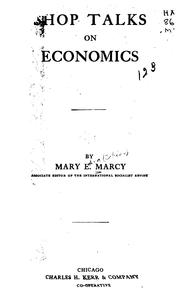 Cover of: Shop talks on economics by Mary Marcy