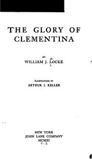 Cover of: The glory of Clementina Wing