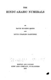 Cover of The Hindu-Arabic numerals