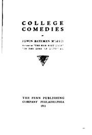 Cover of: College comedies by Edwin Bateman Morris