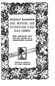 Cover of: Die mystik: die künstler und das leben