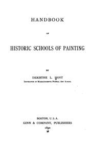 Cover of: Handbook of historic schools of painting