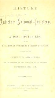 Cover of: History of Antietam National Cemetery by Maryland. Board of Trustees of the Antietam National Cemetery.