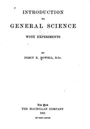 Cover of: Introduction to general science: with experiments