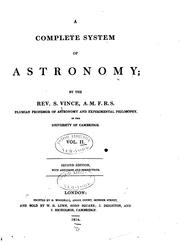 Cover of: A complete system of astronomy