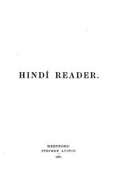 Cover of: Hindî reader.