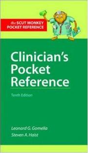 Cover of: Clinician's Pocket Reference (LANGE Clinical Science) by Leonard G. Gomella, Steven A. Haist, Leonard Gomella, Steven Haist