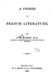 Cover of: A primer of French literature