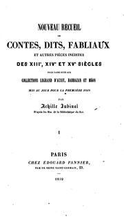 Cover of: Nouveau recueil de contes, dits, fabliaux by Achille Jubinal