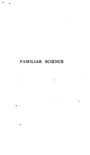 Cover of: Familiar science studies