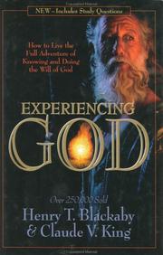Cover of: Experiencing God by Henry T. Blackaby