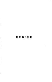 Cover of: Rubber by Philip Schidrowitz, Philip Schidrowitz