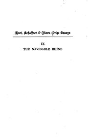 Cover of: The navigable Rhine by Edwin Jones Clapp