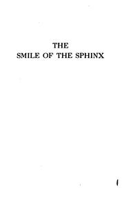 Cover of: The smile of the sphinx by Marguerite Bouvet