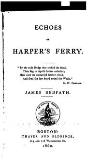 Cover of: Echoes of Harper's Ferry ... by Redpath, James