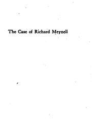 Cover of: The case of Richard Meynell by Mary Augusta Ward