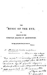 Cover of: The music of the eye | Peter Legh