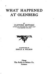 Cover of: What happened at Olenberg