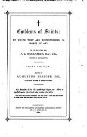 Cover of: Emblems of saints: by which the are distinguished in works of art.