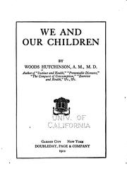 Cover of: We and our children