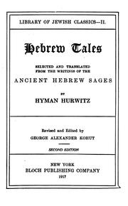 Cover of: Hebrew tales