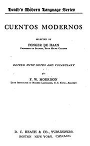 Cover of: Cuentos modernos