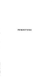 Cover of: Furniture by Esther Singleton