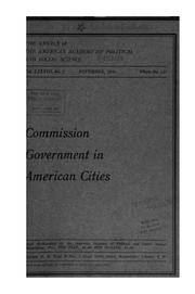 Cover of: Commission government in American cities.