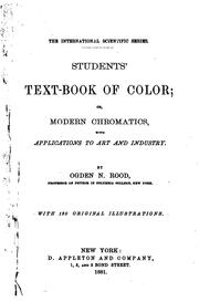 Cover of: Students' text-book of color