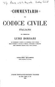 Cover of: Commentario del Codice civile italiano
