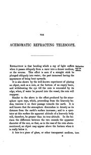 The achromatic telescope, and its various mountings, especially the equatorial by William Simms