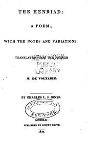 Cover of: The Henriad by Voltaire, Voltaire