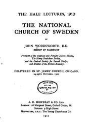 Cover of: The national church of Sweden