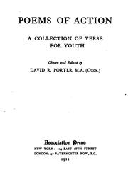 Cover of: Poems of action by Porter, David Richard