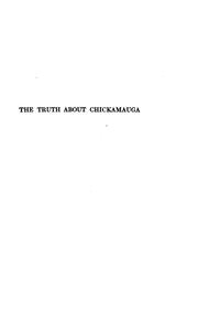 Cover of: The truth about Chickamauga