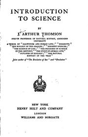 Cover of: Introduction to science by J. Arthur Thomson