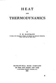 Cover of: Heat and thermodynamics by Francis M. Hartmann