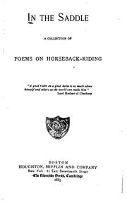 Front cover of In the saddle by Unknown