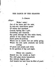 Cover of: The dance of the seasons by Harriet Monroe