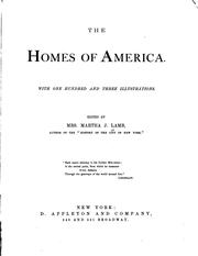 Cover of: The homes of America. by Martha J. Lamb