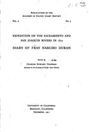 ... Expedition on the Sacramento and San Joaquin rivers in 1817 by Narciso Duran