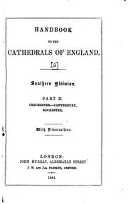 Cover of: Handbook to the cathedrals of England.