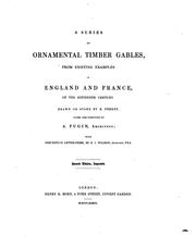 A series of ornamental timber gables by Augustus Pugin