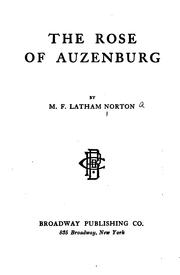 Cover of: rose of Auzenburg | M. F. Latham-Norton