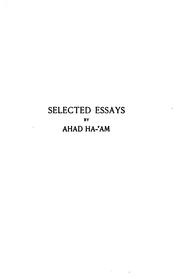 Cover of: Selected essays