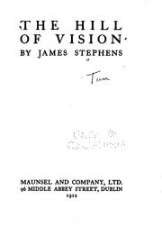 Cover of: The hill of vision by James Stephens